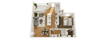a floor plan of a two bedroom apartment