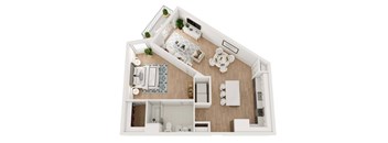 a floor plan of a two bedroom apartment