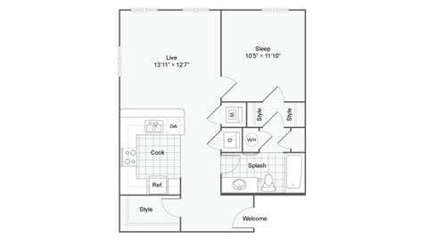 a floor plan of a 2100 sq ft house