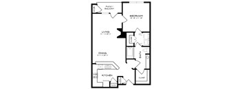 A black and white image of a house floor plan.