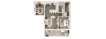a 2103 sq ft apartment is shown in this floor plan