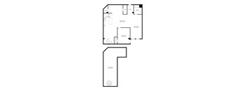 floor plan of the first level of the house