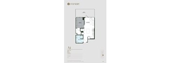 one bedroom one bathroom floorplan