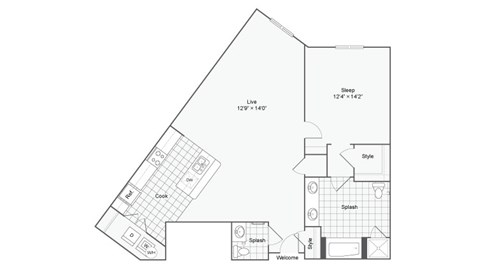 blueprint floor plan  apartments the residences at sawmill estates