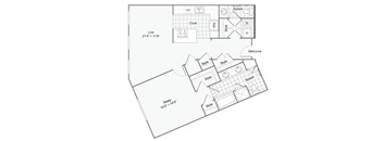a blueprint of a floor plan of a house