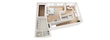 a floor plan of a two bedroom apartment