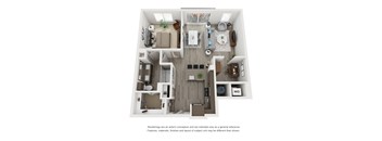 a 1 bedroom floor plan  sierra  2100 sq ft