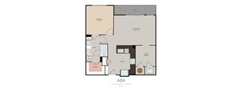 a1a1 floor plan of a 1 bedroom apartment