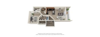 Alessi 1 Bedroom Floor Plan