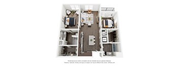 the outlook floor plan  3 bedroom  1190 sq ft