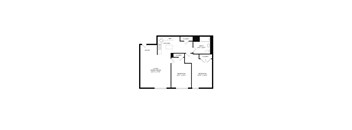 bedroom floor plan | the milano | apartment homes for rent in pittsburgh, pa
