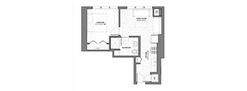 a black and white floor plan of a house