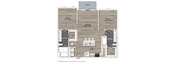 A floor plan of a house with labeled rooms such as RELAX, DREAM, LIVE/DINE, and COOK.