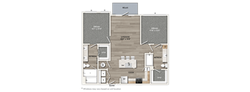 A floor plan of a house with labeled rooms such as RELAX, STYLE, and COOK.