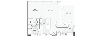 the 2021 floor plan of the magnolia residences