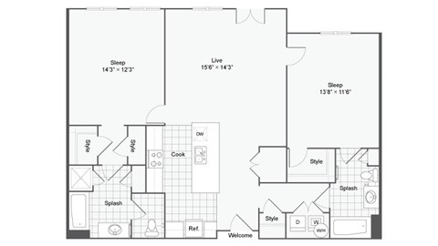 the 2021 floor plan of the magnolia residences