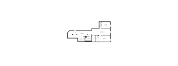floor plan of the lower level of the house