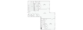 the schematic floor plan of the first floor of a house