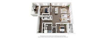 3 bedroom floor plan  the 1300 sq ft
