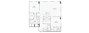 blueprint floor plan  the circlet apartments  670 sq ft