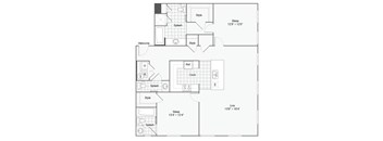 the eclipse floor plan 11  north side  460 sq ft