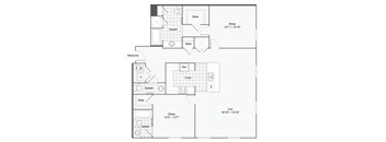 the eclipse floor plan 11  north side  460 sq ft