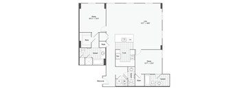 the blueprint floor plan of the first and second floors of a house