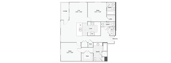 the eclipse floor plan 11  north side  460 sq ft