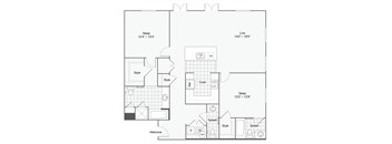 the everest floor plan  1 bedroom floor plan