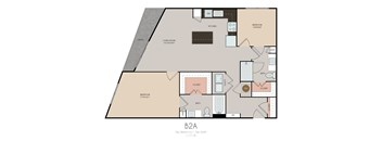 plan of the b2a apartments