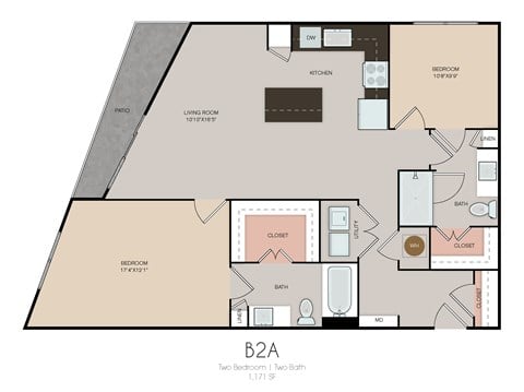 plan of the b2a apartments