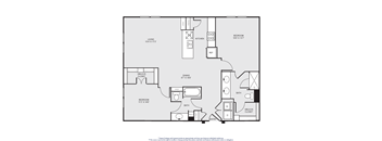 A black and white image of a floor plan for a home.
