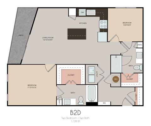 the floor plan residences at the galleria 950 sq ft