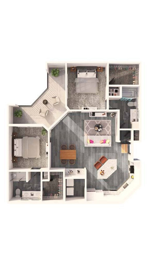 a floor plan of a house