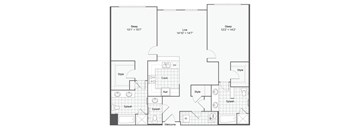 the eclipse plan 1135 floor plan  apartments