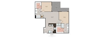 a floor plan of a 403 sq ft floor plan