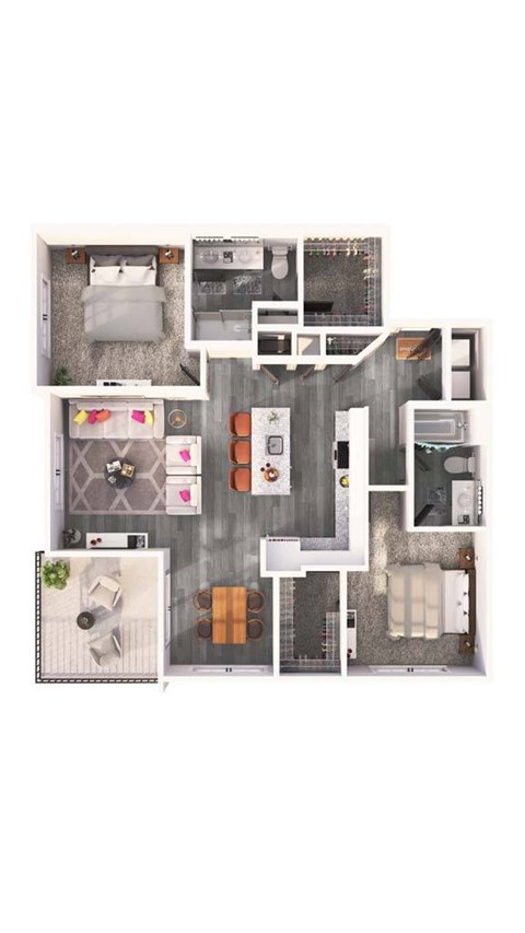 a floor plan of a house