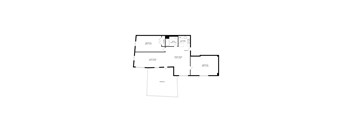 floor plan of the lower level of the home