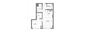 a black and white floor plan of a house