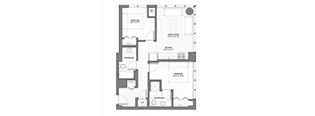 a floor plan of a bedroom apartment