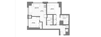 a black and white floor plan of a house