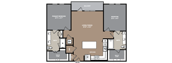 a blueprint of a floor plan of a residence