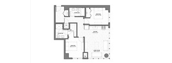 a floor plan of a small apartment