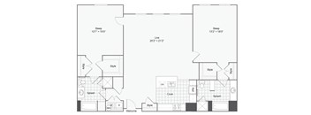 blueprint floor plan  apartments the mille brooks building