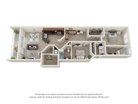 Belleria 2 bedroom layout