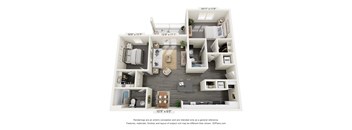 2 bedroom floor plan layout