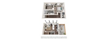 a floor plan of a 2 bedroom apartment