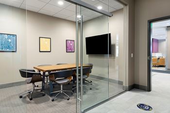 Business Center with Conference Room and Private Work Rooms