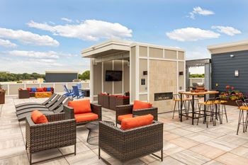 Gas Grill Stations and Outdoor TV Lounge