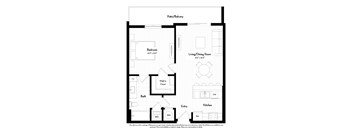 A black and white image of a floor plan for a house.